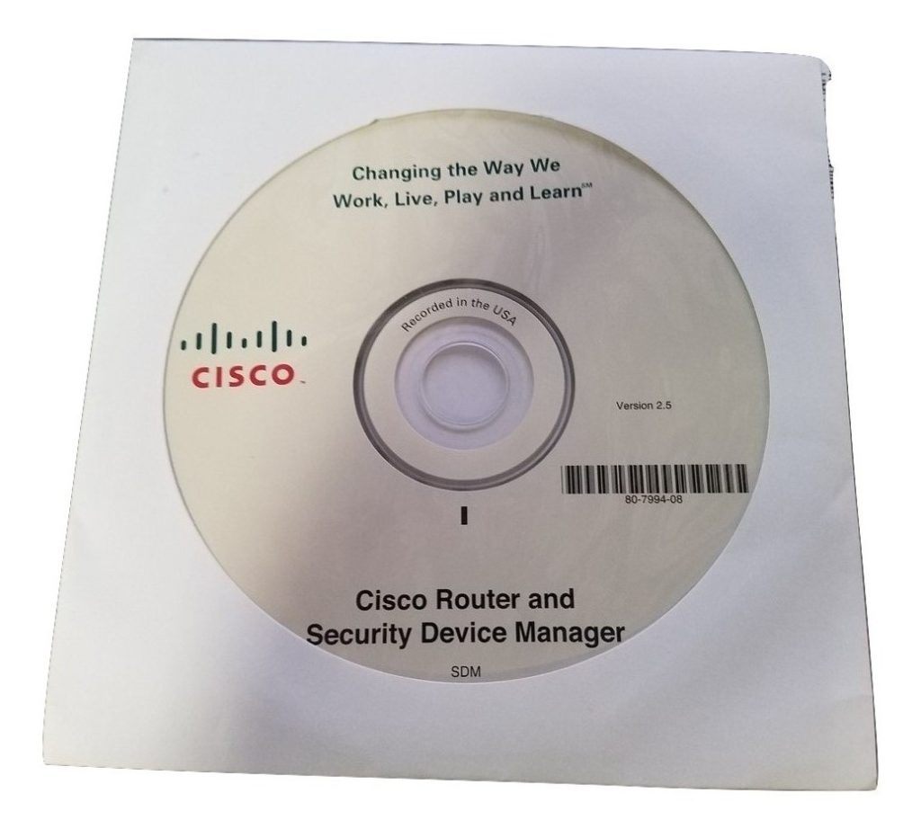 Cisco Router and Security Device Manager Driver - 80-7994-08 85-5059-07 CD Disc