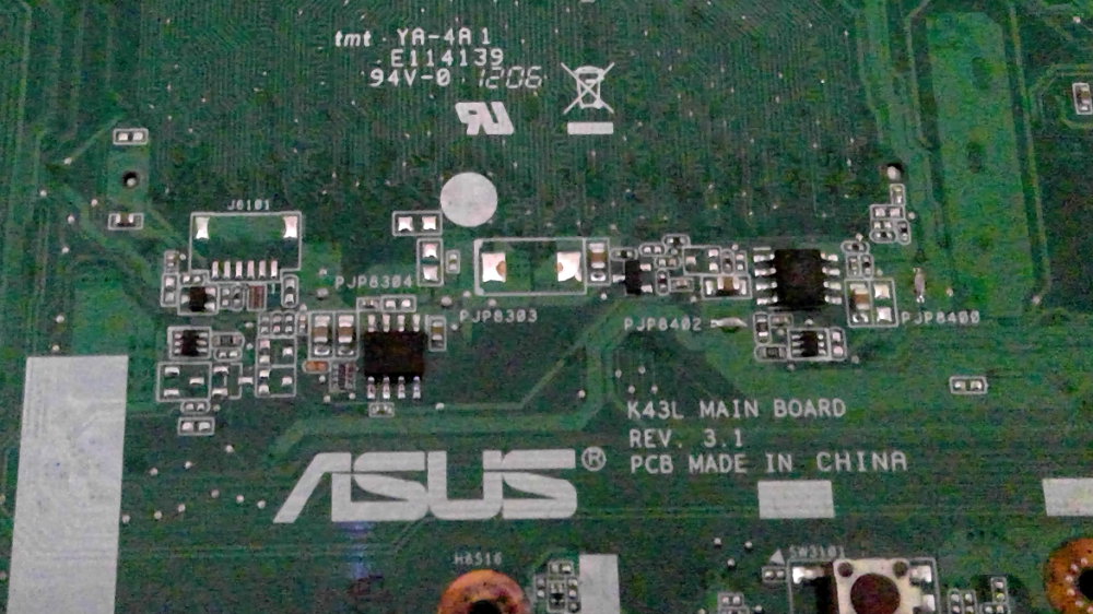 Asus X44h K43l Intel Laptop Motherboard S989 60-n7smb1400-c01 - Image 4