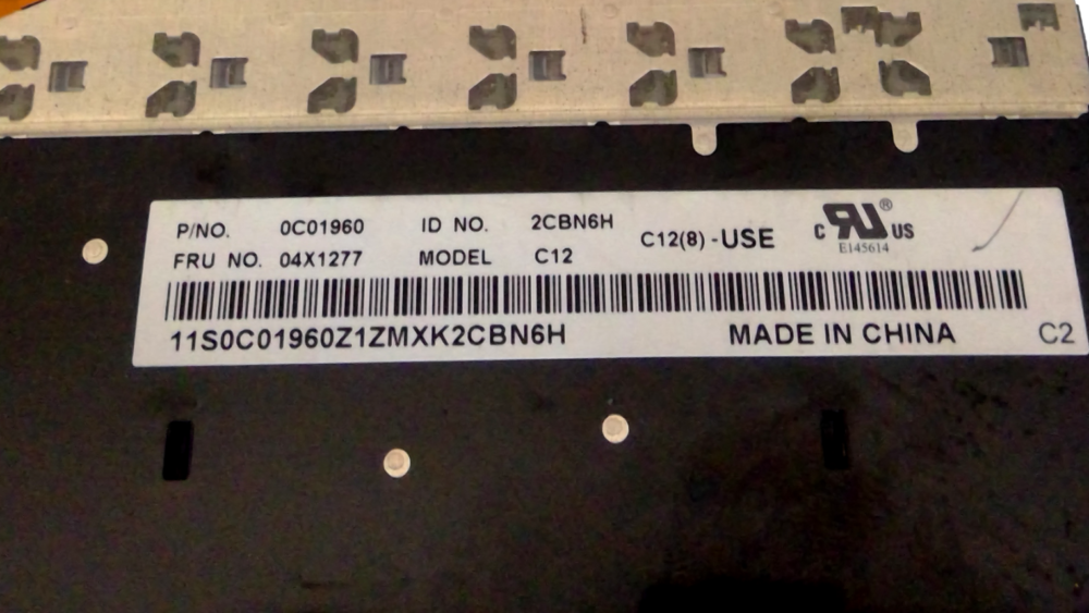 IBM Thinkpad Keyboard 0C01960 C12 - Image 5