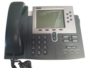 CISCO 7960 SIX BUTTON SCCP VoIP PoE PHONE HEANDSET 47-6424-01