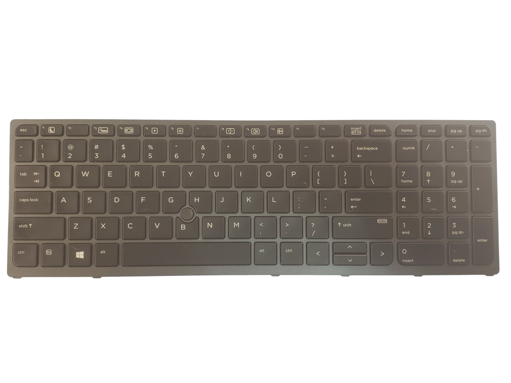 HP ZBook 15/17 G3 Backlit & Pointer Keyboard NSK-CZ0BC