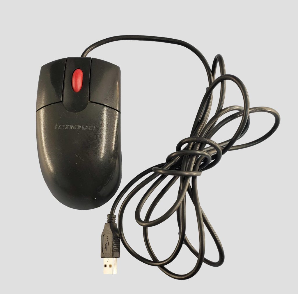 Lenovo Wired USB Mouse, 3 button, Scroll Wheel MO28UO