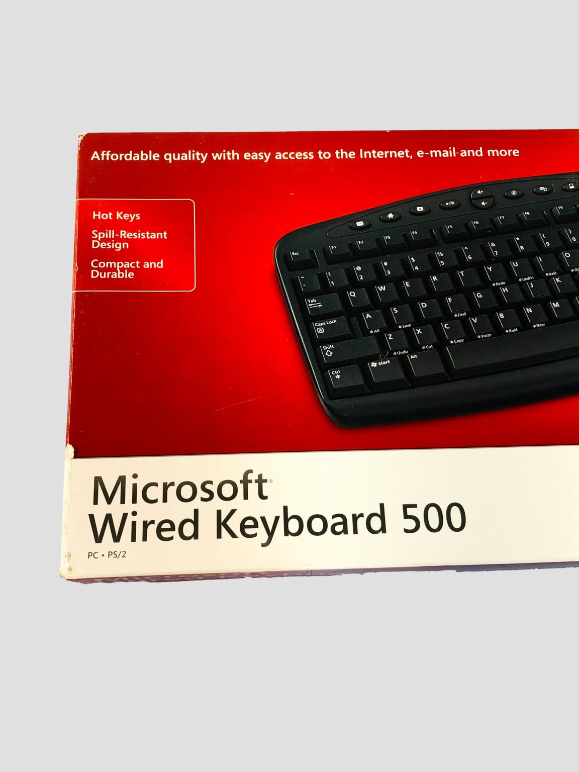 Microsoft Wired Keyboard 500 PS/2 RT2300-NEW - Image 4