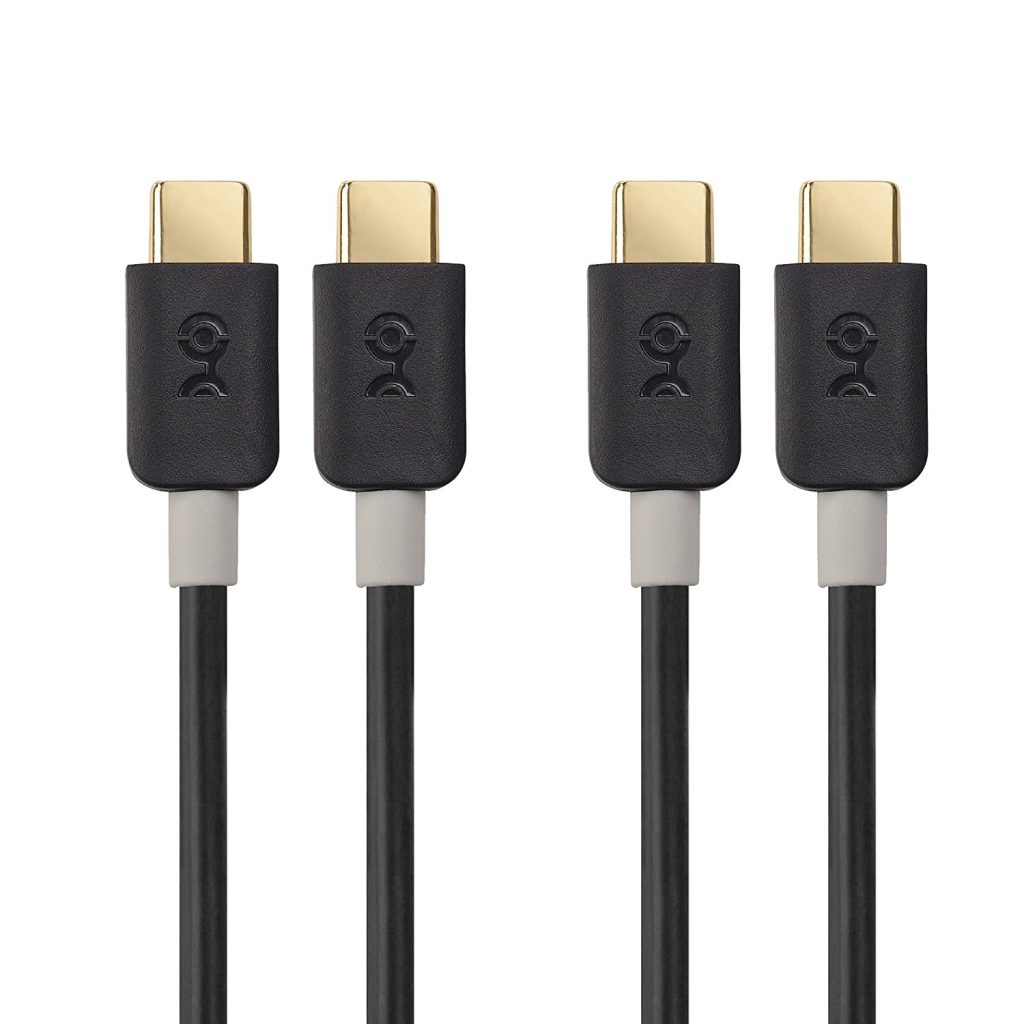 NEW Cable Matters 2-Pack Slim Series Short USB C to USB C Cable with 60W Fast Charging in Black 6 inches for Samsung Galaxy