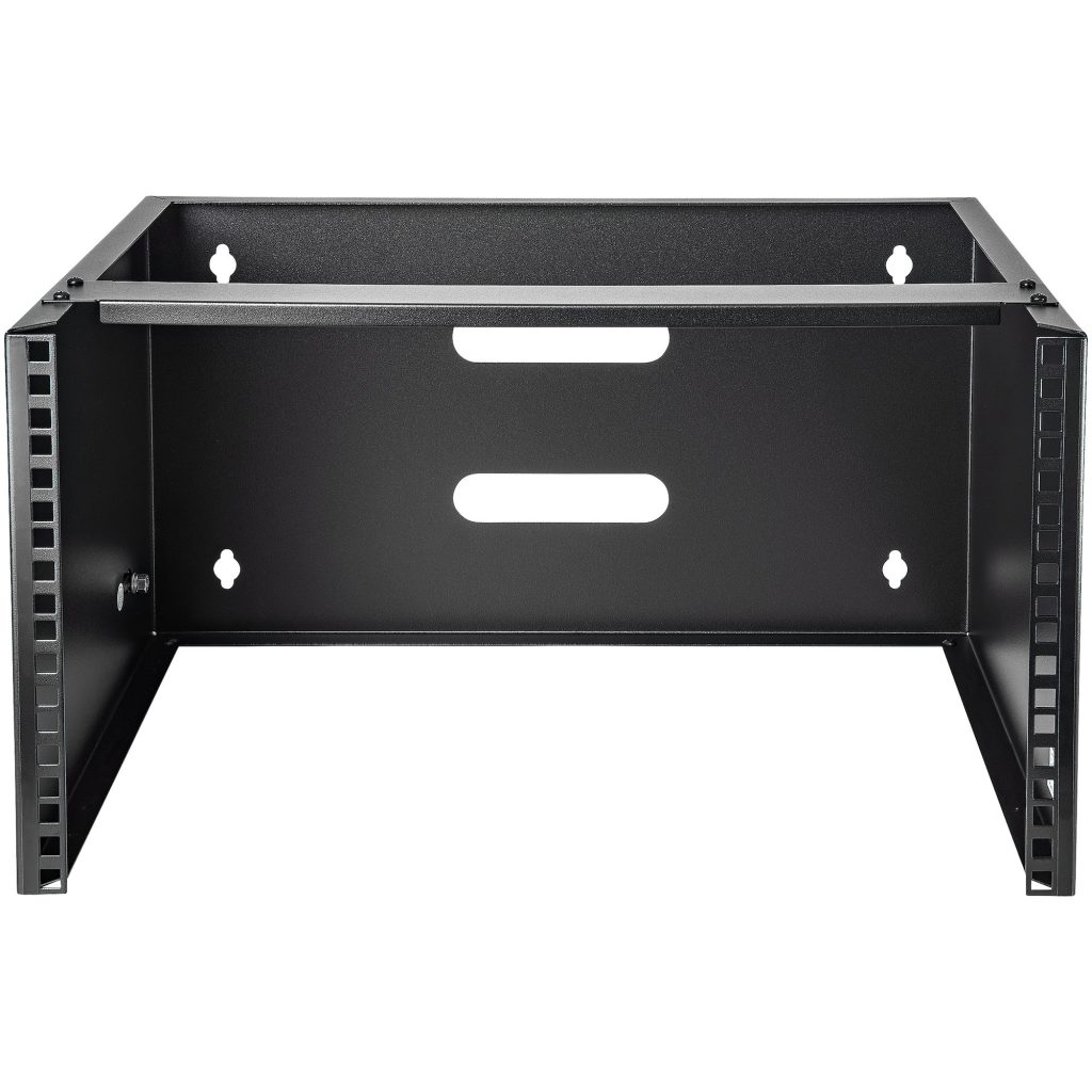 6U Wall Mount Network Rack - 14 Inch Deep (Low Profile) - 19" Patch Panel Bracket for Shallow Server and IT Equipment - Image 2