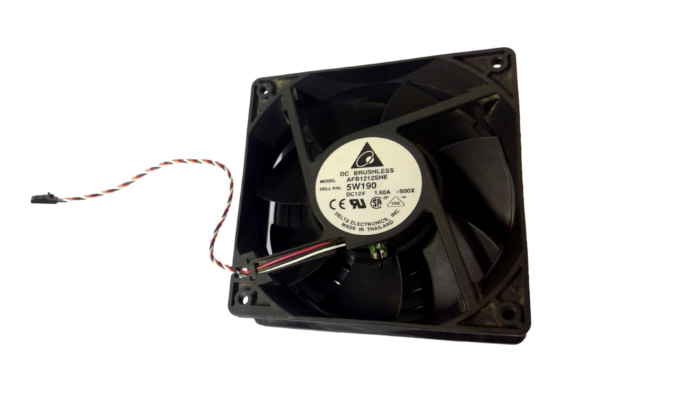 Delta Electronics AFB1212SHE Case Fan P/N 5W190 for Dell 3-pin DC 12V 1.6A 120mm - Image 2